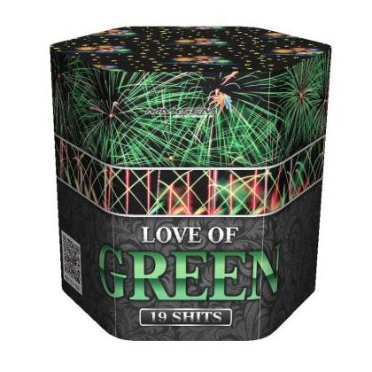 Изображение для товара: Батарея салюта LOVE OF GREEN SB-19-03 (1,2"х19)