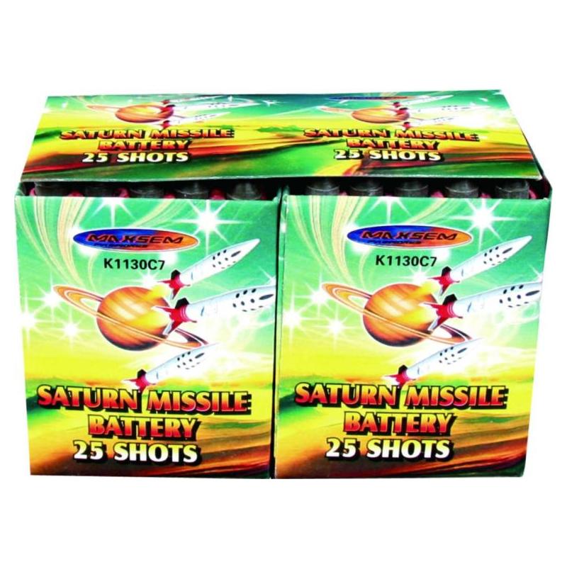 Батарея салютов SATURN MISSILE BATTERY K1130C7 (0,2"х25)