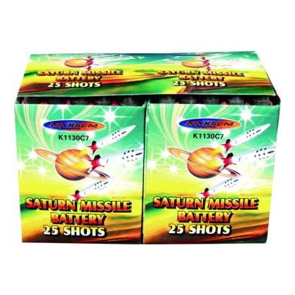 Изображение для товара: Батарея салютов SATURN MISSILE BATTERY K1130C7 (0,2"х25)