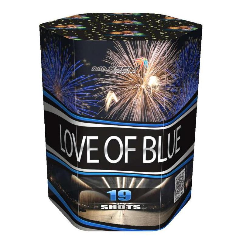 Батарея салюта LOVE OF BLUE SB-19-02 (1,2"х19)