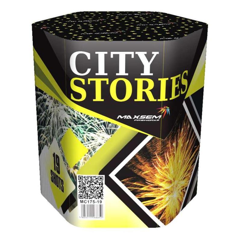 Батарея салюта CITY STORIES MC175-19 (1,75"х19)