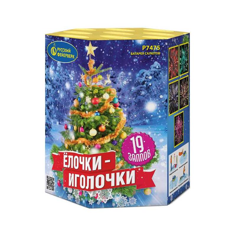 Батарея салютов "Елочки-Иголочки" Р7475 (1"х19)