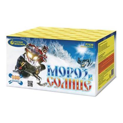 Изображение для товара: Батарея салютов "Мороз и солнце" Р7539 (1"х100)