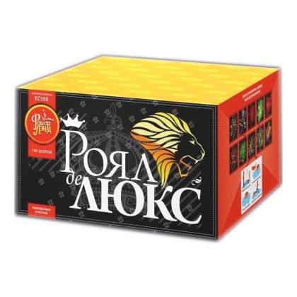 Изображение для товара: Батарея салютов "Роял де люкс" ЕС350 (0,8"х100)