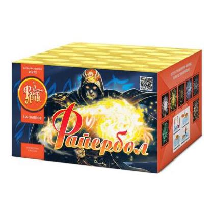 Изображение для товара: Батарея салютов "Файербол" ЕС352 (0,8"х100)
